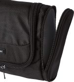 Basics Hanging, Travel Toiletry Bag Organizer, Shower Dopp Kit, Black - Image 4